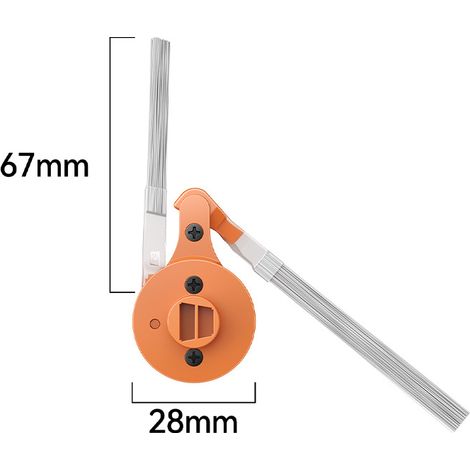 Kompatibel mit Zubehör für die wassergekühlte Kehrmaschine Narwal J6/Xiaoyao 002 Max: Seitenbürsten und Borsten. (1/4)