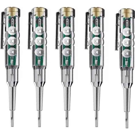 5-Piece Specialized Electric Pen Screwdriver with Break Detection, Colorful Light, Multifunctional, Intelligent, Induction Sensing, Electrical Testing (1/5)