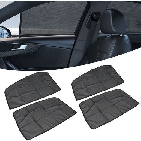 Toit Magnetique Anti-UV 4Pcs Noir pour Vitrage Auto Pare-Soleil Fenetre Protection Cool (1/5)