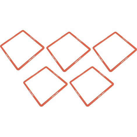 Agility-Trainingsringe, multifunktionale Viereckringe für Fitness- und Schnelligkeitstraining, geeignet für Basketball und Fußball (orange) (1/5)