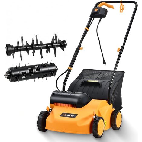 Vertifieur électrique de 1 300 W, 2 500 TR/Min de Largeur de Travail de 320 mm, boîte de 35 L, Orange et Noir