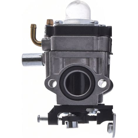 Carburatore per motori a 2 tempi da 49cc/52cc/62cc con foro aspirazione 15mm e vite aria pretarata. Carburtatore di ricambio per decespuglaitori, tagliaerba, tagliarami, scooter, ciclomotori, ATV, min