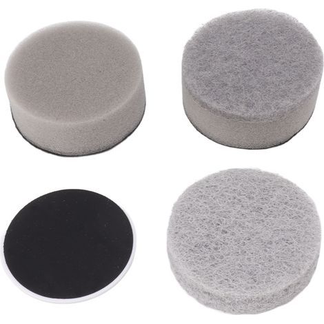 Tête d'épurateur électrique sans fil, brosse de nettoyage pour remplacement de fibres grossières, éponge, tissu, Base, 3 pièces (1/5)