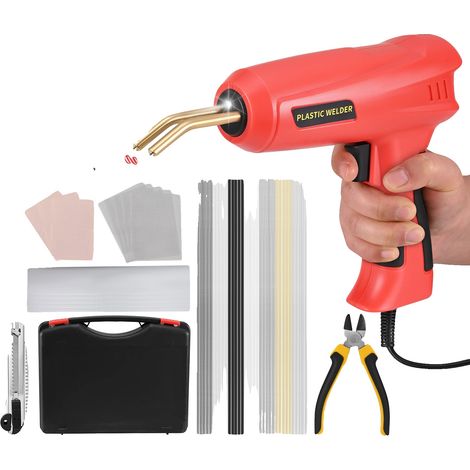Máquina de soldadura de plástico, calentamiento rápido, kit de reparación multiusos, rojo. (1/5)