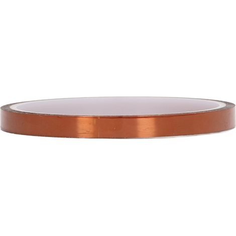 Lot de 10 rubans adhésifs isolants couleur thé, excellente adhérence, résistants aux hautes températures, 500 g, 12 mm (1/5)