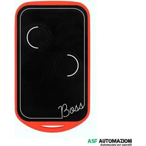 Trasmettitore 2 canali codice fisso quarzo 30.900 Mhz autoapprendente automazione cancelli Nologo BOSS-QC2-R - Rosso