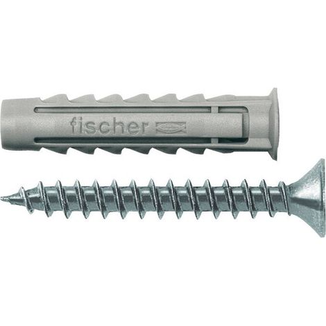 Fischer blister 25 unités bouchon nylon SX Plus + vis 6x30mm