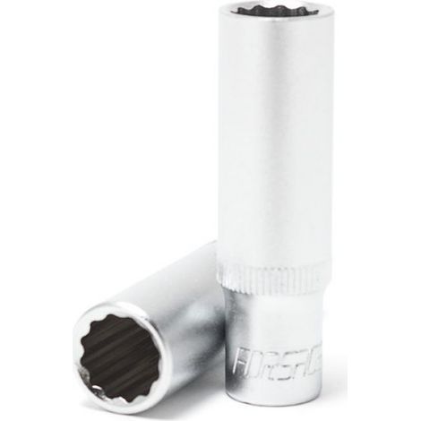 Chiave a bussola lunga FORSAGE da 8 mm a 12 punte da 1/4" in acciaio CrV