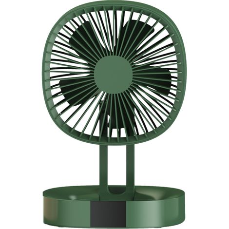 Mini ventilador plegable recargable por USB, ventilador de escritorio portátil de 3 velocidades, se puede montar en la pared, ideal para estudiantes, residencias estudiantiles, el hogar, campamentos y