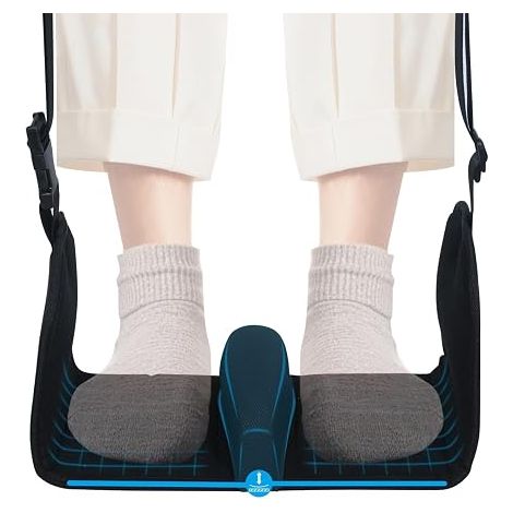 airplane footrest foot rest travel footrest foot rest hammock hand luggage foot rest adjustable height footrest travel accessories portable hammock (1/5)