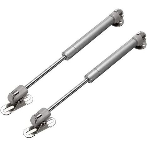 Lot de 2 charnières de support de levage hydraulique 50 N pour portes de cuisine, armoires, amortisseurs à gaz pour armoires Tatami, garde-robe, meubles, quincaillerie (1/5)