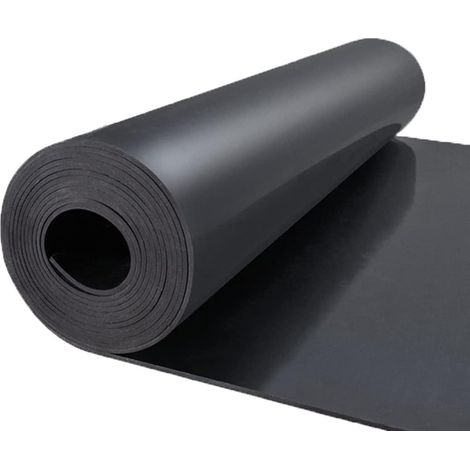Tapis en Caoutchouc au mètre - 300x100 cm - Plaque en Caoutchouc de 3 mm - Tapis de Protection antidérapant - Tapis de Sol - Tapis de Protection de Sol Industriel, revêtement de Sol, Isolation (1/5)