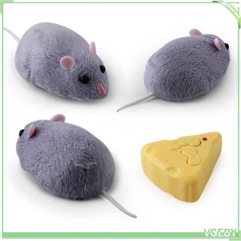 Jouet électronique - V GEBY - Souris télécommandée - Réaliste - 4 modes de jeu - 7,5 m de portée (1/4)