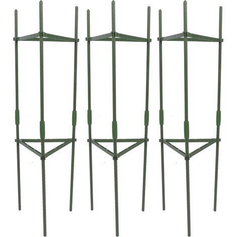 Cage à tomates triangulaire robuste pour jardin et pots de fleurs, intérieur et extérie (1/5)