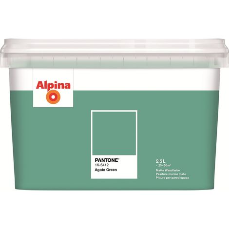Alpina Wandfarbe Pantone matt agate green 2,5 L Wandfarbe