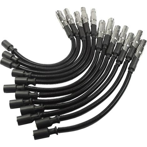 12PC Fils de Bougie D'Allumage Fil D'Allumage pour Classe ce E320 W210 W203 W211 W220 W251 C240 C320 C55 1121500118 1121500218 (1/2)