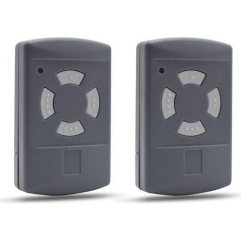 Télécommande Compatible pour Porte de Garage HORMANN 40,685MHz HSE2 HSM4 HSM2 HSE4 HS2 HS4 Bouton Gris (Lot de 2) (1/4)