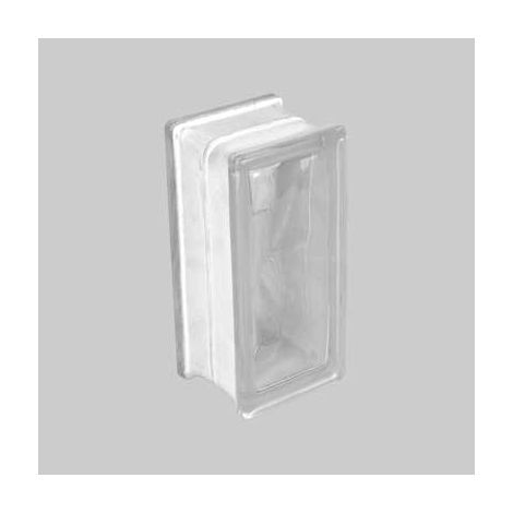 Vetromattone ondulato verticale trasparente 19x9x8 cm conf. da 10 pz