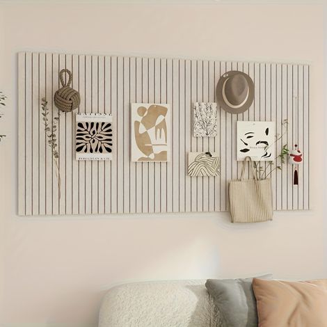 Grand tableau d'affichage décoratif en feutrine 60 x 40 cm, pliable, idéal pour afficher des photos, décorer les murs, à l'école, à la maison, dans la cuisine ou au bureau, ou encore pour créer un tab (1/5)