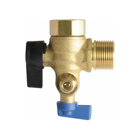 Diff – Robinet départ chauffage – Vanne chauffage central – Filetage plomberie 1/2" – Pour installation chauffage
