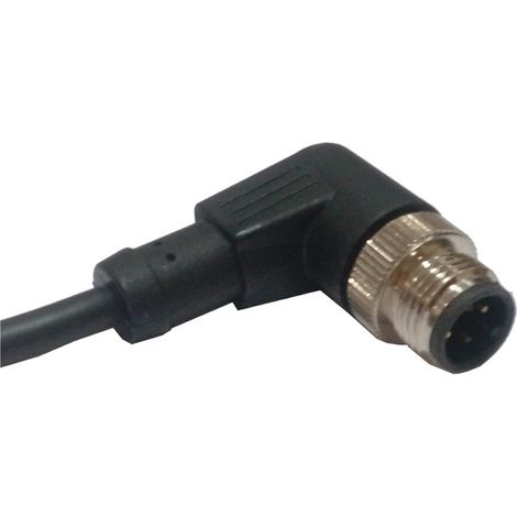 Connecteur pré-câblé RS PRO 4 conducteurs , M12 Mâle, 5m ( Prix pour 1 )