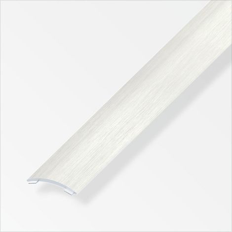 alfer Übergangsprofil 1 m, 20 x 2.5 mm Alu eloxiert Edelstahl Optik Übergangsprofil (1/2)