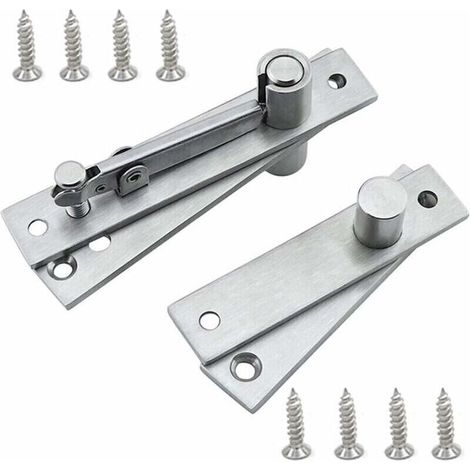 Cerniera a perno a scomparsa per porte interne – acciaio inox, portata massima 120 kg, regolabile su 3 assi, confezione da 2