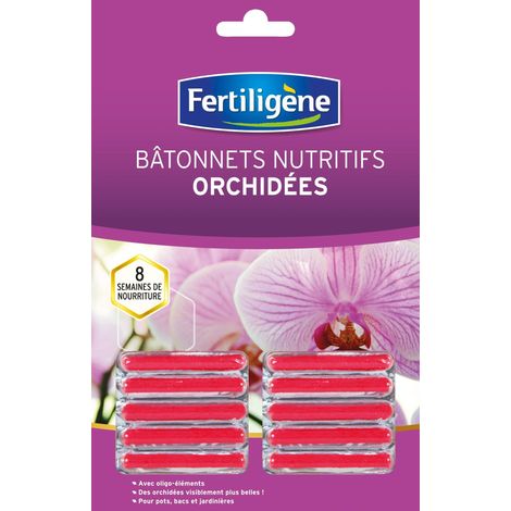 Engrais Bâtonnets Nutritifs Orchidées x 10 - Pour des plantes plus belles - Formule avec oligo-éléments - Jusqu'à 8 semaines de nourriture complète - Plantes en pots et jardinières (1/2)