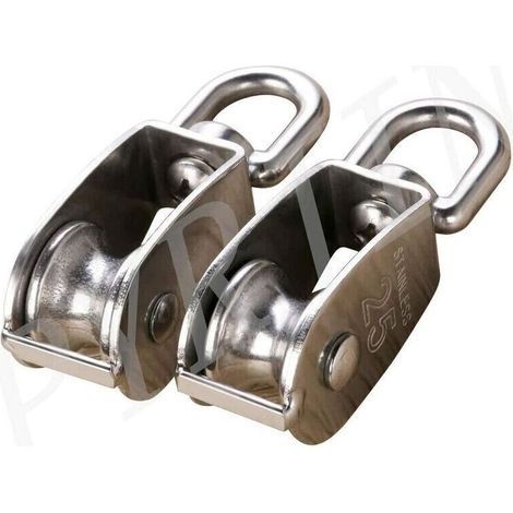 Seilzug, Heberolle, 2 M25 Einzelrolle 304 Edelstahl, (1/3)
