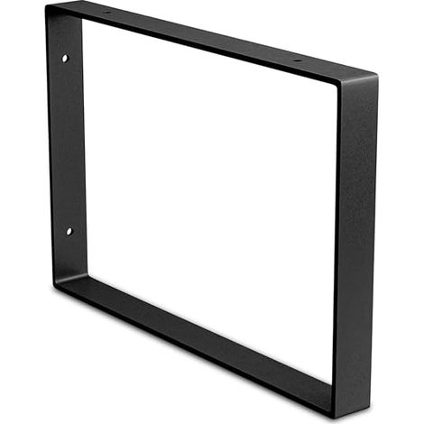 Support rectangulaire pour étagères 211 x 311 x 30 mm Acier Noir Angle pour étagères Équerres métalliques (1/5)