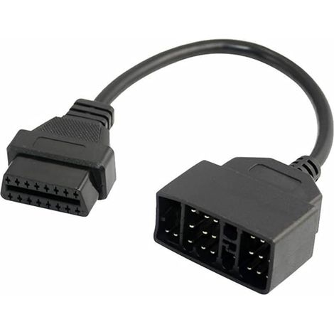 Lntyq OBD2 22 broches vers 16 broches Câble de diagnostic Adaptateur – Compatible avec Toyota, OBDII Câble d'extension mâle vers femelle pour diagnostic de véhicule