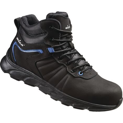 Stivali di sicurezza Mathi, misura 43, nero/blu, S3 SRC, EN20345, in pelle