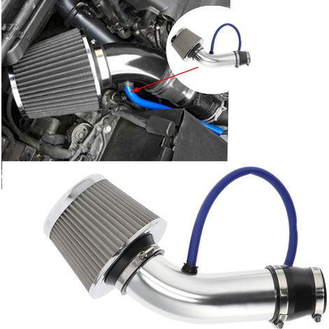 Kit de tuyau d'admission d'air à turbine de 76 mm (3 pouces) pour système de climatisation automobile avec filtre à air conique (1/5)