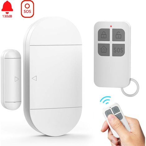 CCYKXA Tür- und Fensteralarm, kabelloser Tür- und Fenstermelder mit Fernbedienung und Batterie, magnetischer Diebstahl- und Einbruchsensor für das Sicherheitssystem für Zuhause und Kinder