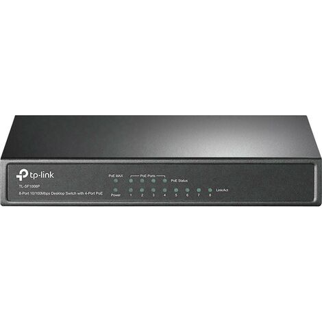 Switch réseau TP-LINK TL-SF1008P V5 8 ports 10 / 100 MBit/s fonction PoE R08999 (1/5)
