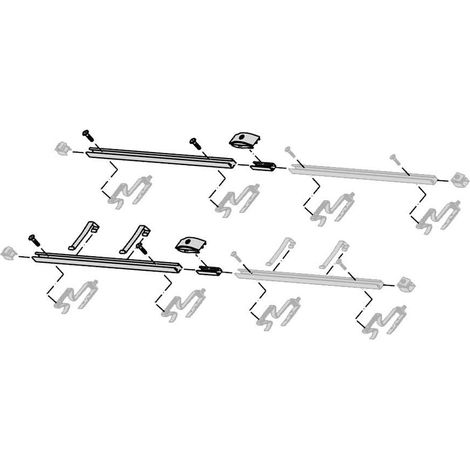 Bosch Accessori collettori piani FKA 6-2 Kit di espansione on-roof verticale, 8718531018