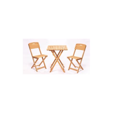 SET DE MESA Y SILLAS DE JARDÍN MARRÓN