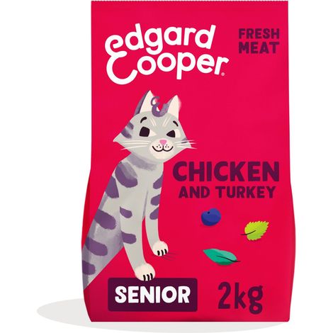 Edgard Cooper Cat Senior con Pollo e Tacchino - Sacco 2 Kg - (1/5)
