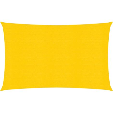Voile d'ombrage 160 g-m² Jaune 2x4 m PEHD (1/5)