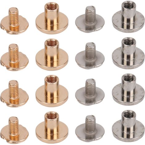 Rivets en cuir 96,5 mm pour bricolage, vis filetées, vis à tête bombée, clous de rive (1/5)