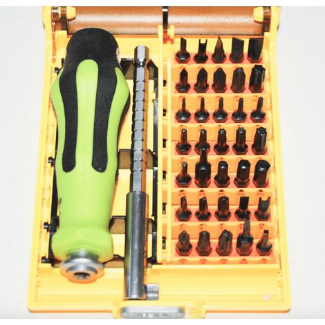 KIT SET 37 IN 1 CACCIAVITI DI PRECISIONE RIPARAZIONE TELEFONI CELLULARI PC 196HU