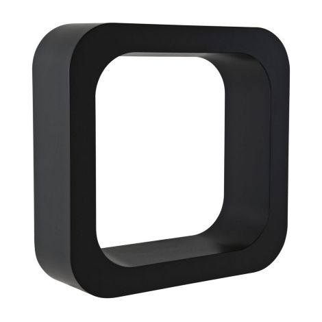 Mensola supporto lettering O in abs colore liquirizia per doccia bagno vasca