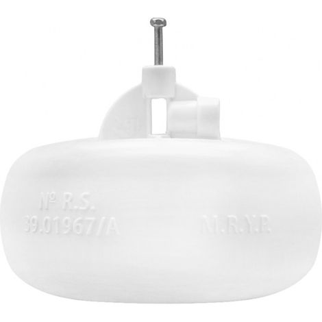 Boya Plana Plástico PVC Blanca, Recambio Universal 1/2" y 3/4", Fácil Instalación - BOYA