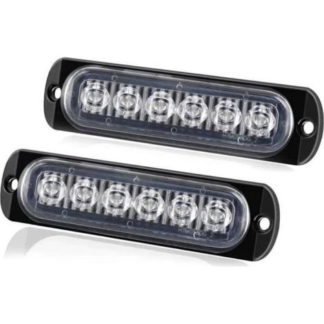 2 Pièces Phare de Travail Projecteur LED Voiture Feux de Travail Feu de Gabarit Latéral de Remorque LED Lampe Feux Clignotant pour V (1/4)