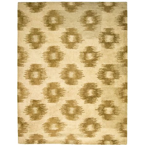 Tapis en laine Saphira - Tapis en laine - 240x155cm, Rectangular - 100% Laine vierge - Tufté main - Beige (1/5)