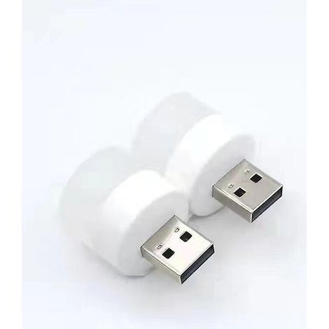 USB-LED-Leselampe mit Augenschutz, warmweißes Licht für Laptop, Computer, Schreibtisch – kleine runde Größe (10 LEDs) (1/4)