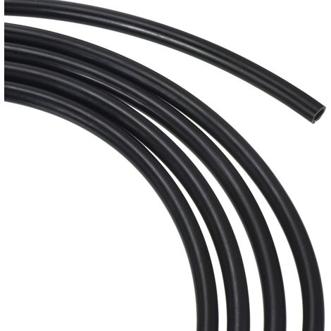 4mm ID 6mm OD 4M Longueur PU Tuyau Tube Flexible et Liquide Noir (1/5)