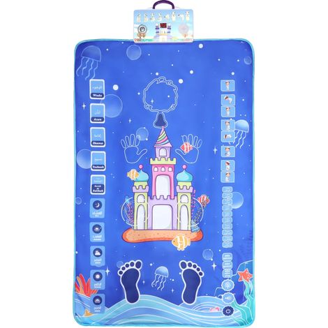 Tappetino da preghiera, design interattivo educativo, funzionalità sensibili al tocco, blu (1/2)