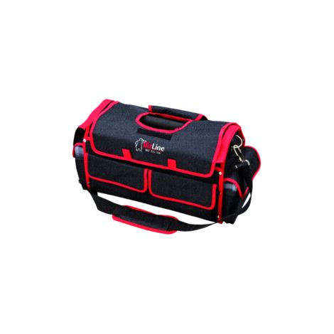 Caisse à outils en tissus – 350 mm de hauteur – 264 mm de largeur – 420 mm de longueur – Poches intérieures et extérieures – Bandoulière incluse – Bizline