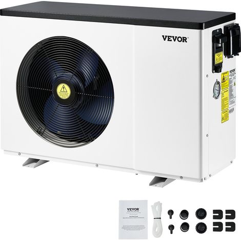 Pompe à chaleur pour piscine, capacité de chauffage 2,51-11,38 kW, chauffage électrique de piscine à fréquence variable à économie d'énergie pour piscines hors sol 25 à 50 m³, AC220-240 V 50 Hz (1/5)